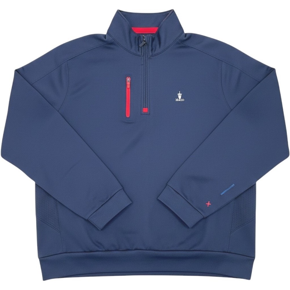 Bobby Jones X-H2O Mens XL Navy Quarter Zip Golf Pullover Jacket Sweater